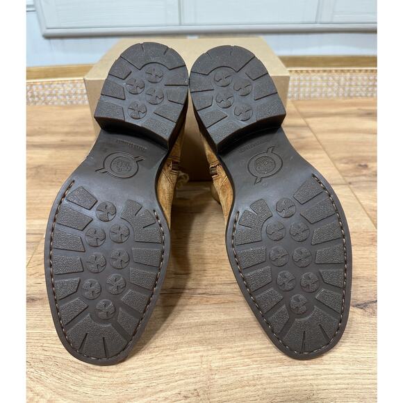 Born Women's Tori Boots Tan Camel Suede Size 8 NWOB Wraparound Straps Comfy - Picture 10 of 13